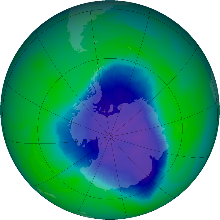Ozone Map 1998-11-25